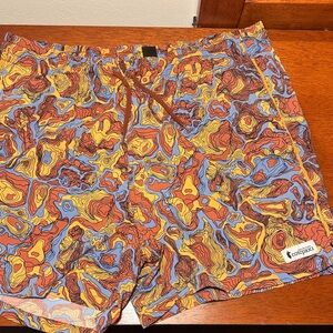 Cotopaxi Brinco Shorts Mens Medium Spice/Flame Orange Outdoor Swim hike (EUC)